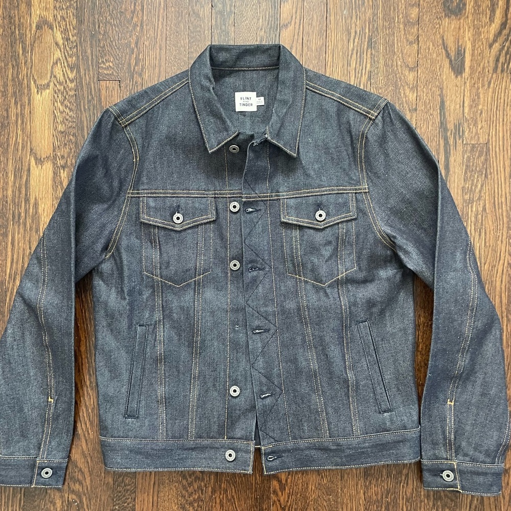 Flint & Tinder Raw Denim Jacket Made in USA
